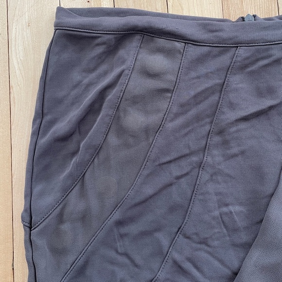 Diesel Layered Draped Grey Mini Skirt - Size 27 - Picture 7 of 16